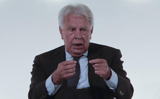 Felipe González en el foro organizado por Vocento./Óscar Chamorro