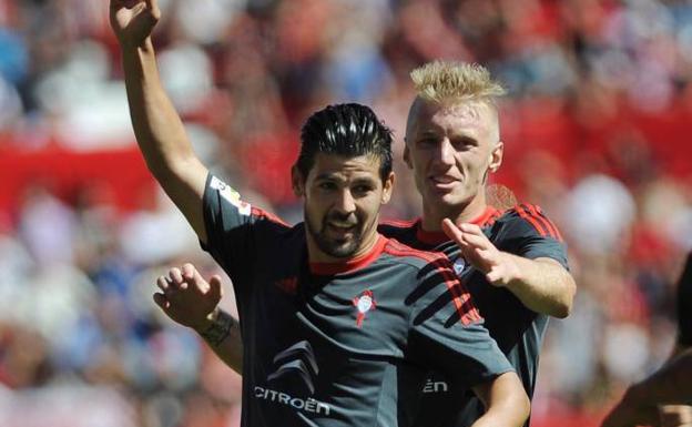 Nolito, con el Celta.