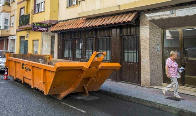 Local en el que se estaban realizando las obras que han sido paralizadas.