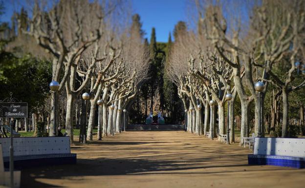 Parque Miguel Servet en Huesca./