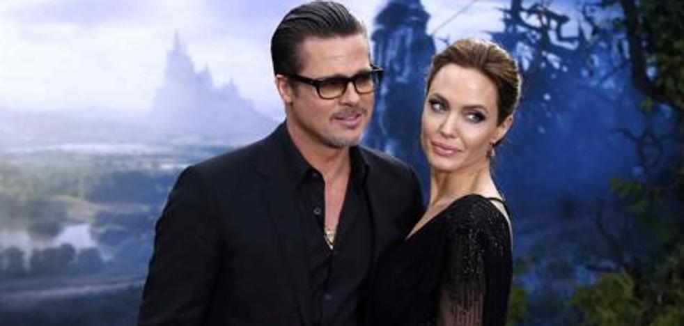 Brad Pitt y Angelina Jolie./