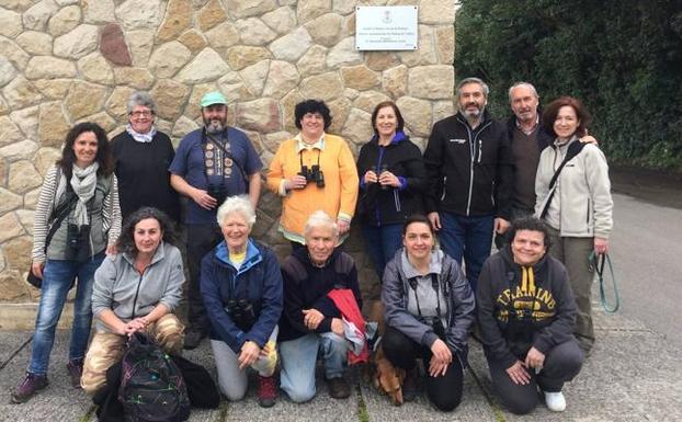 Algunos de los participantes en las rutas interpretativas de las jornadas/
