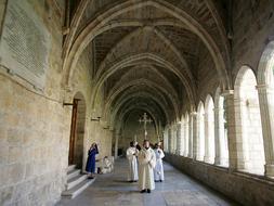 Claustro de la Catedral donde se instalarán las pantallas el domingo/