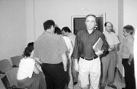 González Bedoya, durante un congreso regional del partido en julio de 2000. / SANE/
