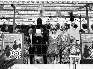 Un momento del pregón de las animadas fiestas de Carasa. / M. GARCÍA/