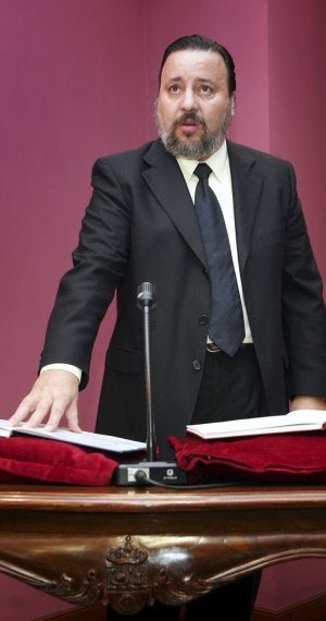 Pablo Coto el día de su toma de posesión. :: ANDRÉS FERNÁNDEZ/