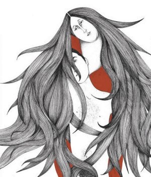 Ilustración de Sara Morante que preside el poemario. ::/