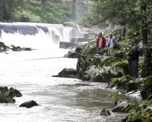 Los pescadores aseguran que el río está más protegido con su presencia. ::
LUIS PALOMEQUE/