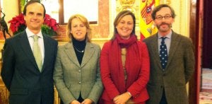 Congreso. Los populares José María Alonso, María Jesús Susinos, Ana Madrazo y José María Lassalle./