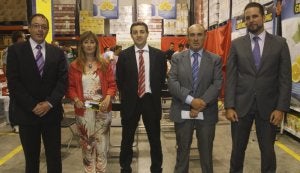 De izquierda a derecha, Agustín Aja, Marisa Hoyuela, Enrique Redondo, Juan Manuel Pérez y Pablo Gutiérrez/