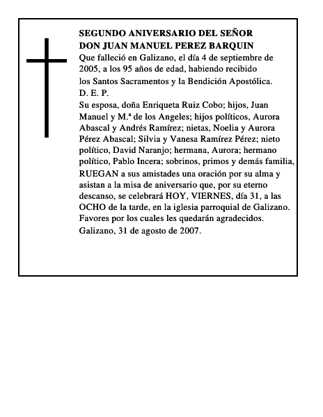 DON JUAN MANUEL PEREZ BARQUIN