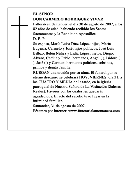 DON CARMELO RODRIGUEZ VIVAR