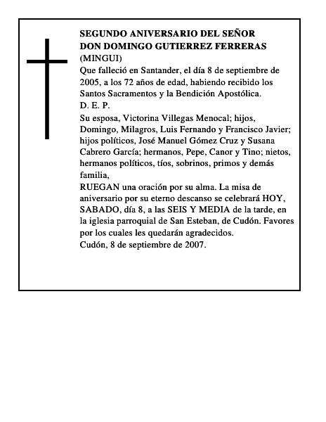 DON DOMINGO GUTIERREZ FERRERAS