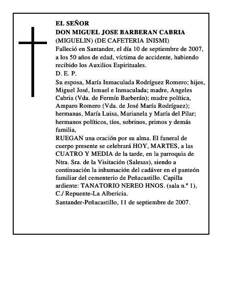 DON MIGUEL JOSE BARBERAN CABRIA
