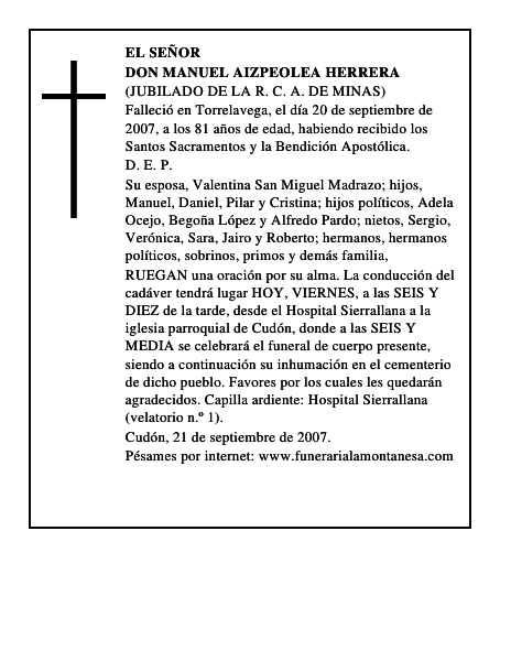 DON MANUEL AIZPEOLEA HERRERA