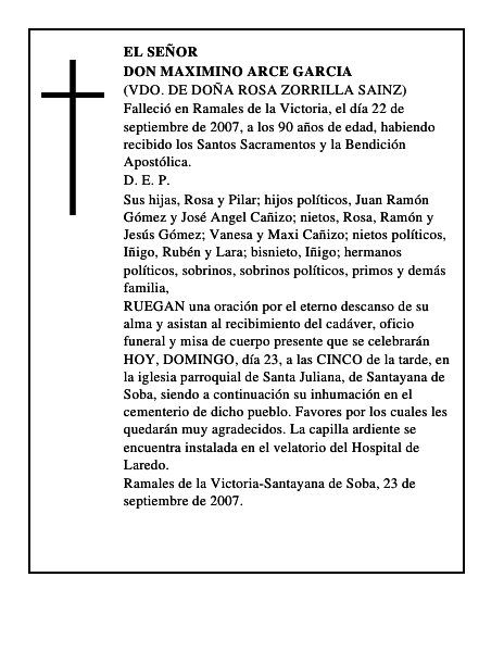 DON MAXIMINO ARCE GARCIA