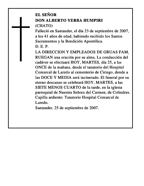 DON ALBERTO YERBA HUMPIRI