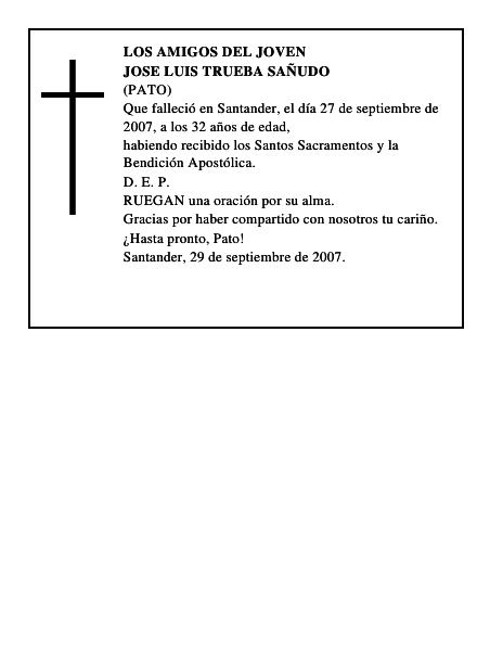 JOSE LUIS TRUEBA SAÑUDO