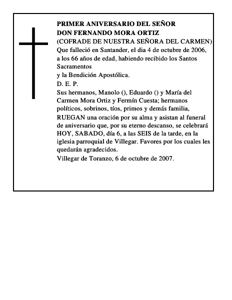 DON FERNANDO MORA ORTIZ