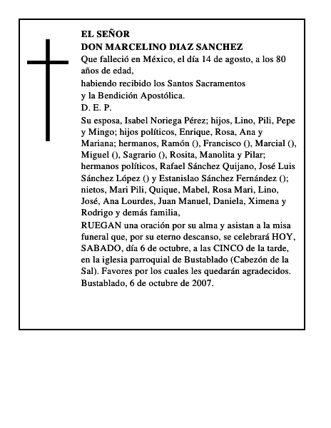 DON MARCELINO DIAZ SANCHEZ