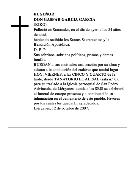 DON GASPAR GARCIA GARCIA