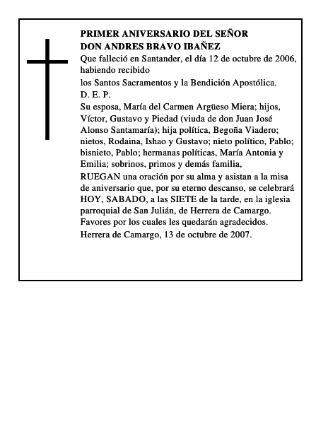 DON ANDRES BRAVO IBAÑEZ