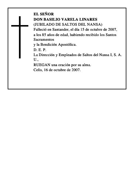 DON BASILIO VARELA LINARES