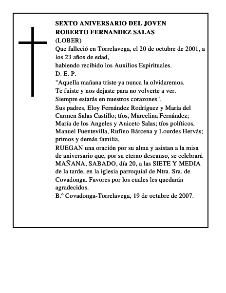 ROBERTO FERNANDEZ SALAS
