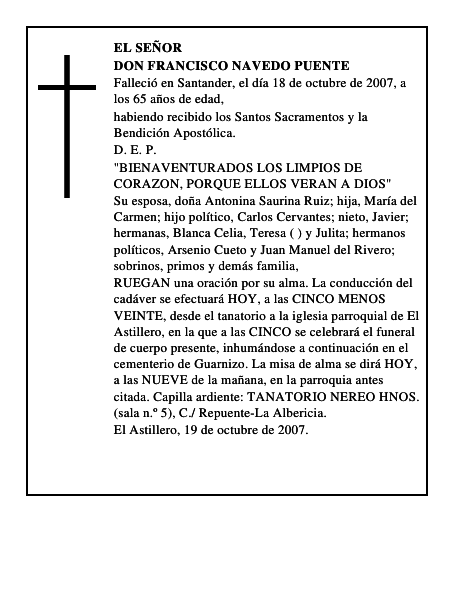 DON FRANCISCO NAVEDO PUENTE