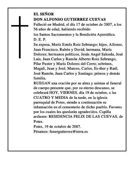 DON ALFONSO GUTIERREZ CUEVAS