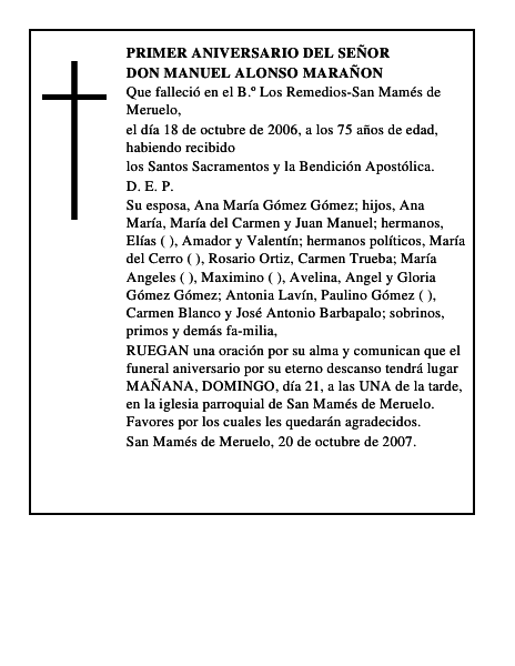 DON MANUEL ALONSO MARAÑON