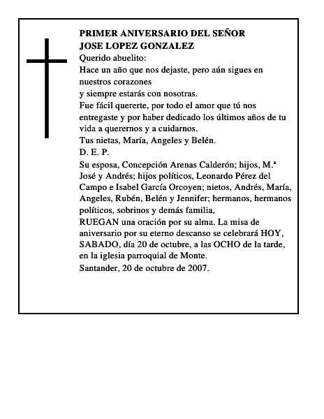 JOSE LOPEZ GONZALEZ