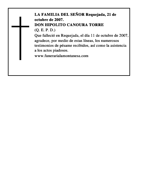DON HIPOLITO CANOURA TORRE
