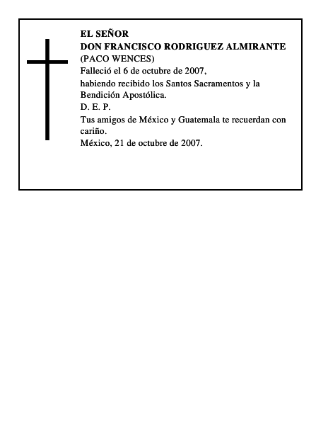 DON FRANCISCO RODRIGUEZ ALMIRANTE