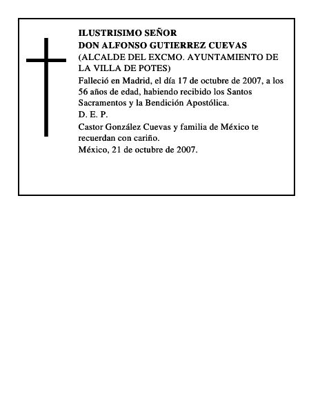 DON ALFONSO GUTIERREZ CUEVAS