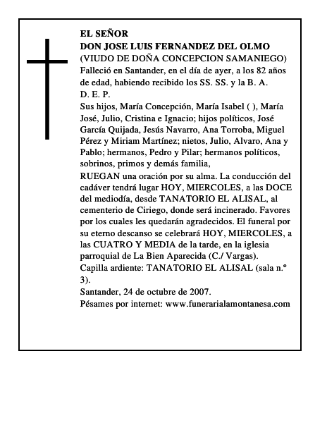 DON JOSE LUIS FERNANDEZ DEL OLMO