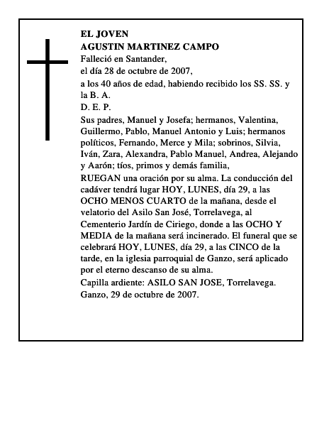 AGUSTIN MARTINEZ CAMPO