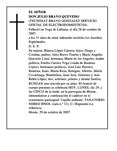 DON JULIO BRAVO QUEVEDO