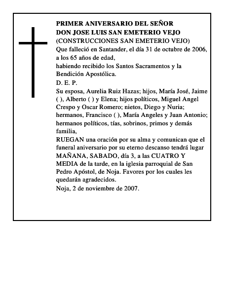 DON JOSE LUIS SAN EMETERIO VEJO