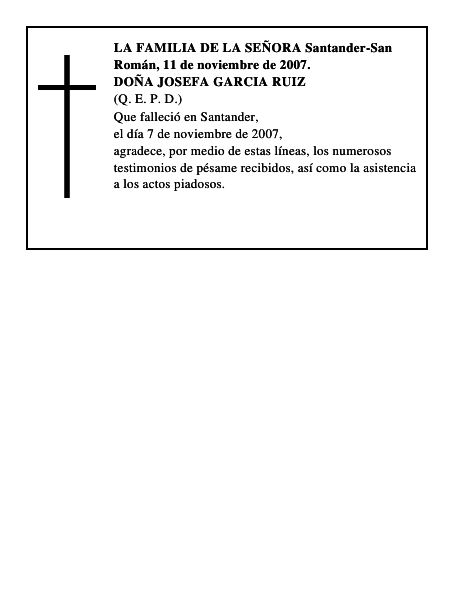 DOÑA JOSEFA GARCIA RUIZ