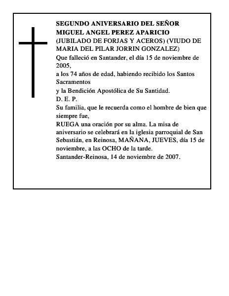 MIGUEL ANGEL PEREZ APARICIO