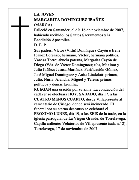 MARGARITA DOMINGUEZ IBAÑEZ