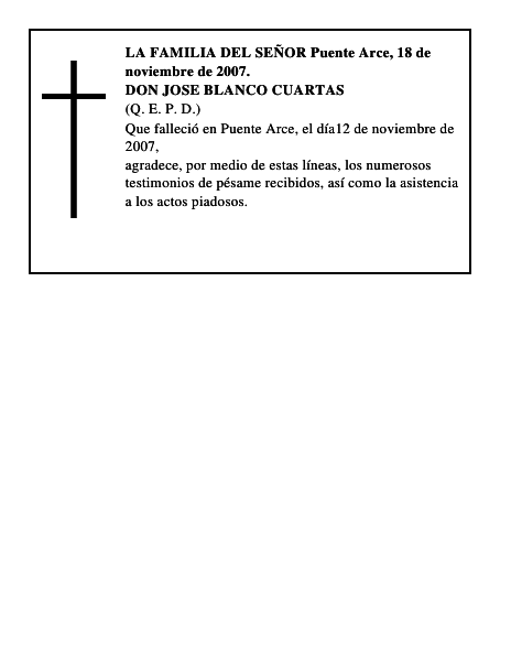 DON JOSE BLANCO CUARTAS