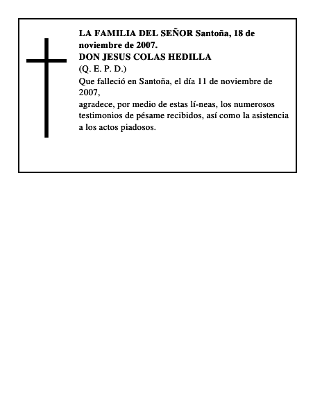 DON JESUS COLAS HEDILLA