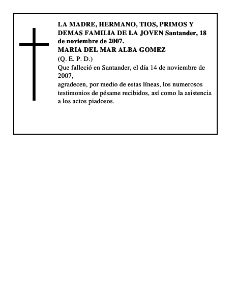 MARIA DEL MAR ALBA GOMEZ