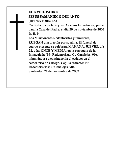 JESUS SAMANIEGO DULANTO