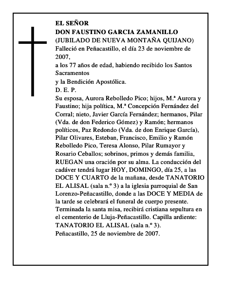 DON FAUSTINO GARCIA ZAMANILLO