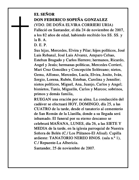 DON FEDERICO SOPEÑA GONZALEZ