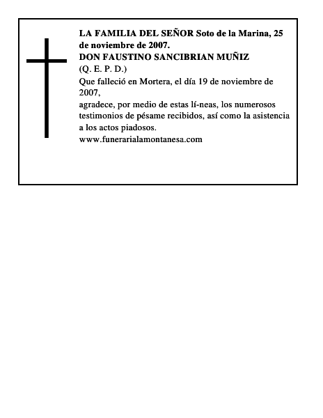 DON FAUSTINO SANCIBRIAN MUÑIZ