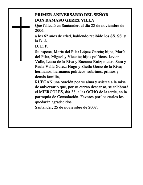 DON DAMASO GEREZ VILLA